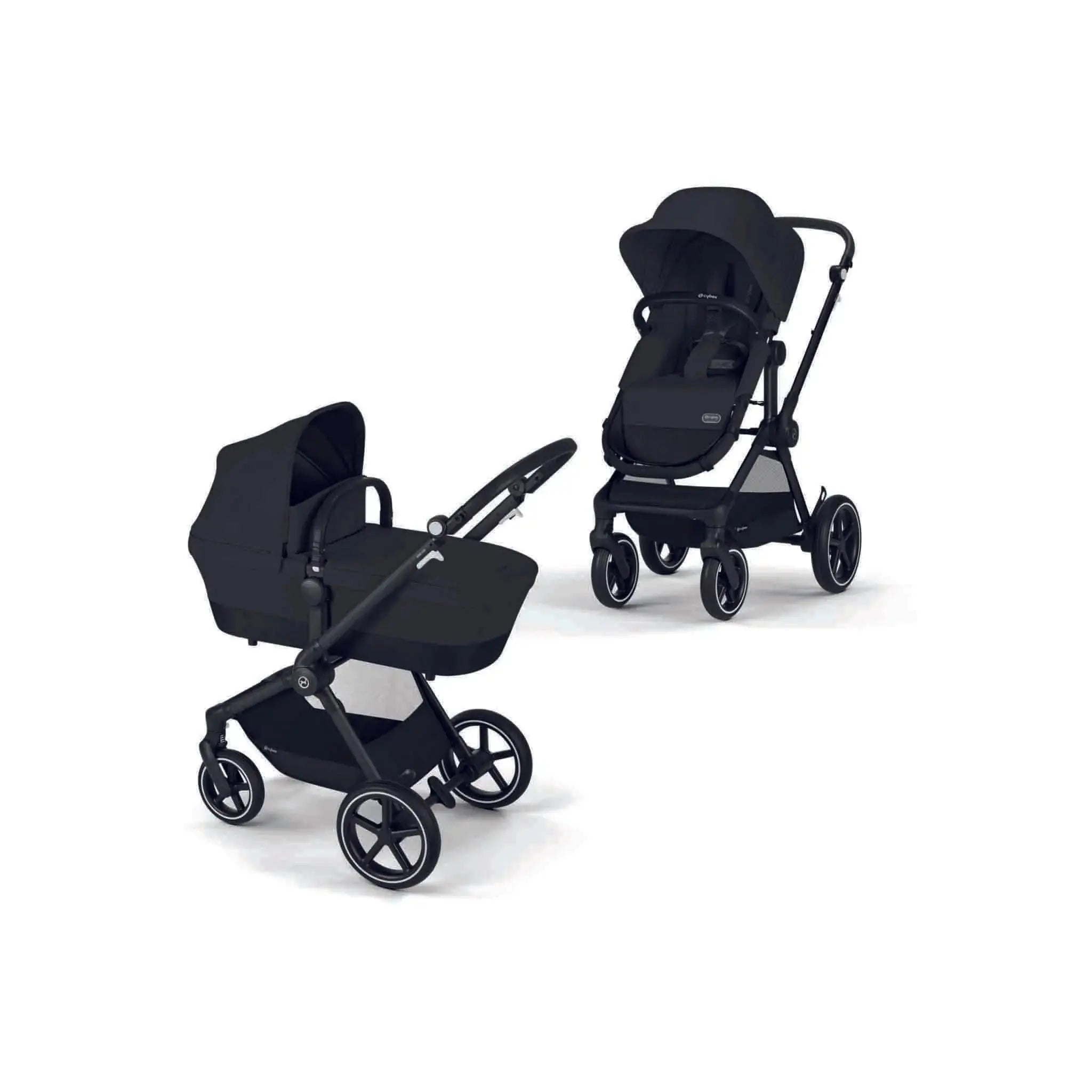 Cybex Eos Lux 2 in 1 bundle - Moon Black - Stroller Baby Luxurious