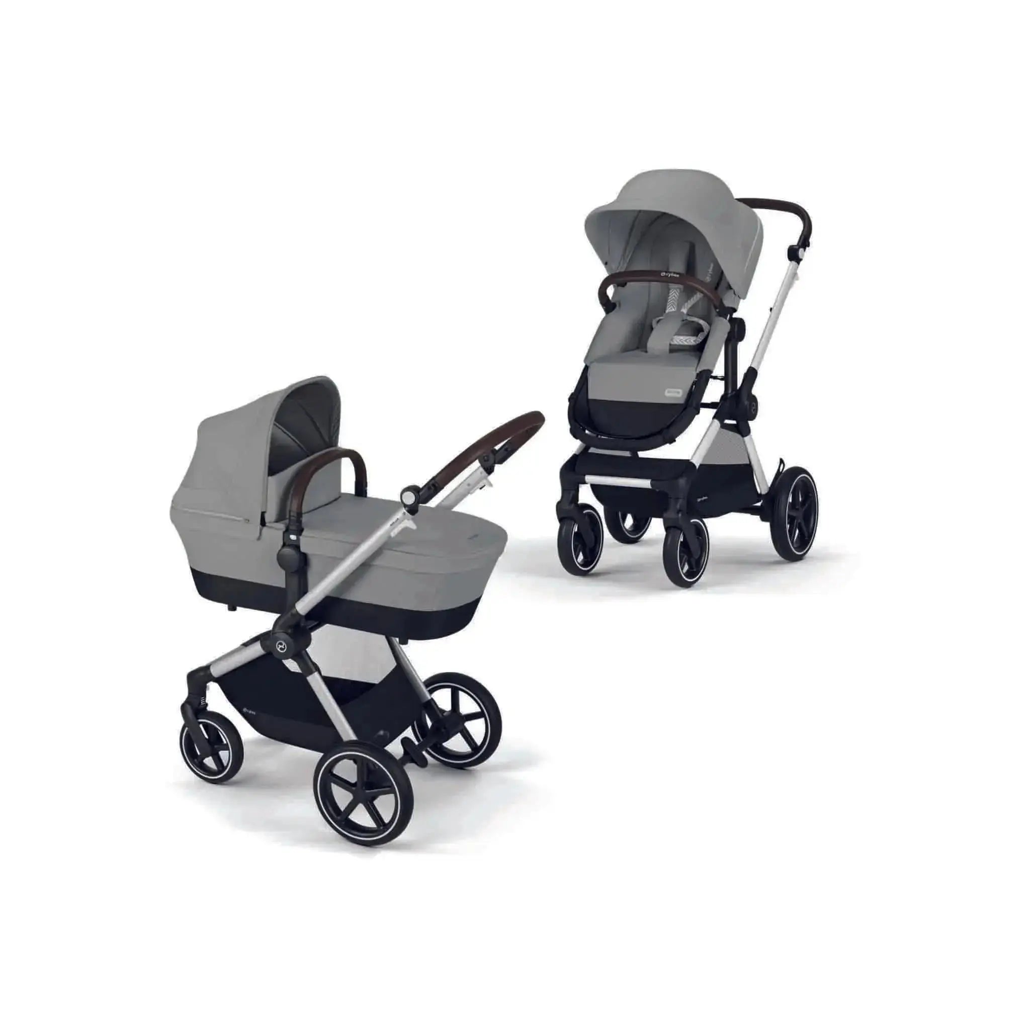Cybex Eos Lux 2 in 1 bundle - Stone grey - Stroller Baby Luxurious