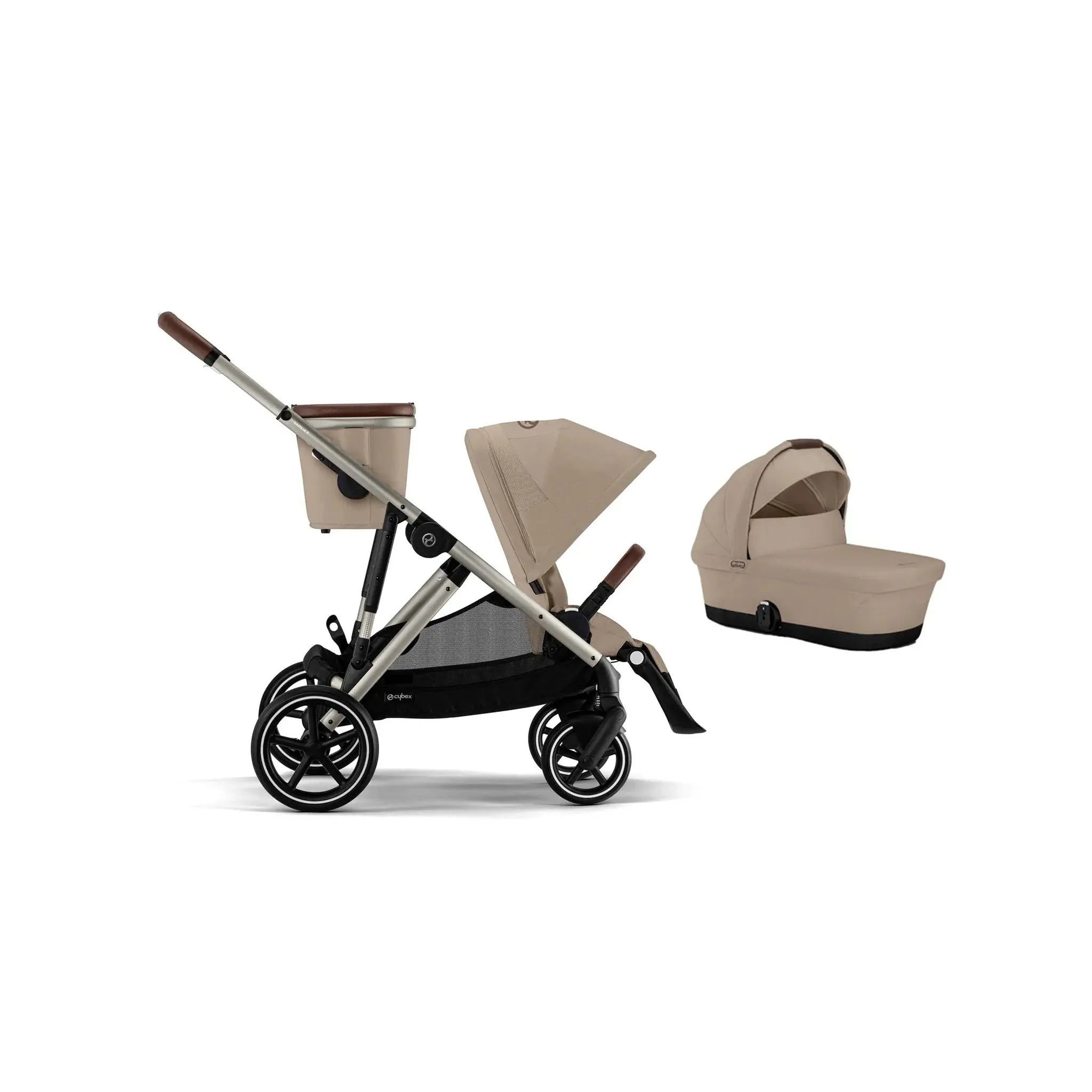 Cybex Gazelle S 2-in-1 Bundle - Almond Beige - Stroller Baby Luxurious