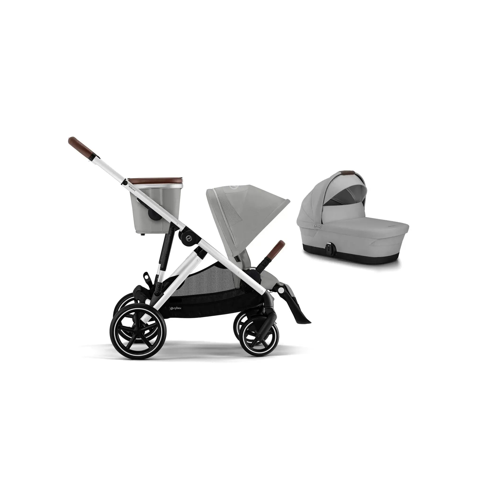 Cybex Gazelle S 2-in-1 Bundle - Fog Grey - Stroller Baby Luxurious