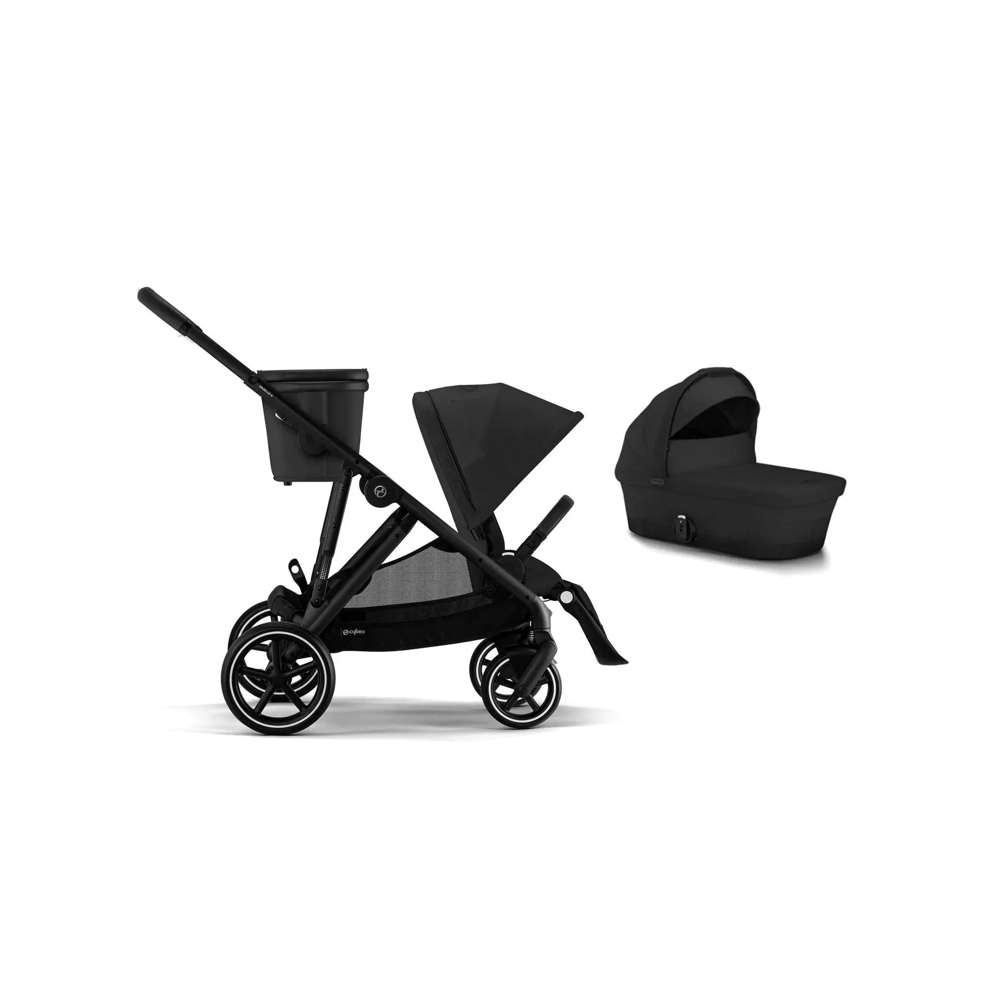 Cybex Gazelle S 2-in-1 Bundle - Moon Black - Stroller Baby Luxurious