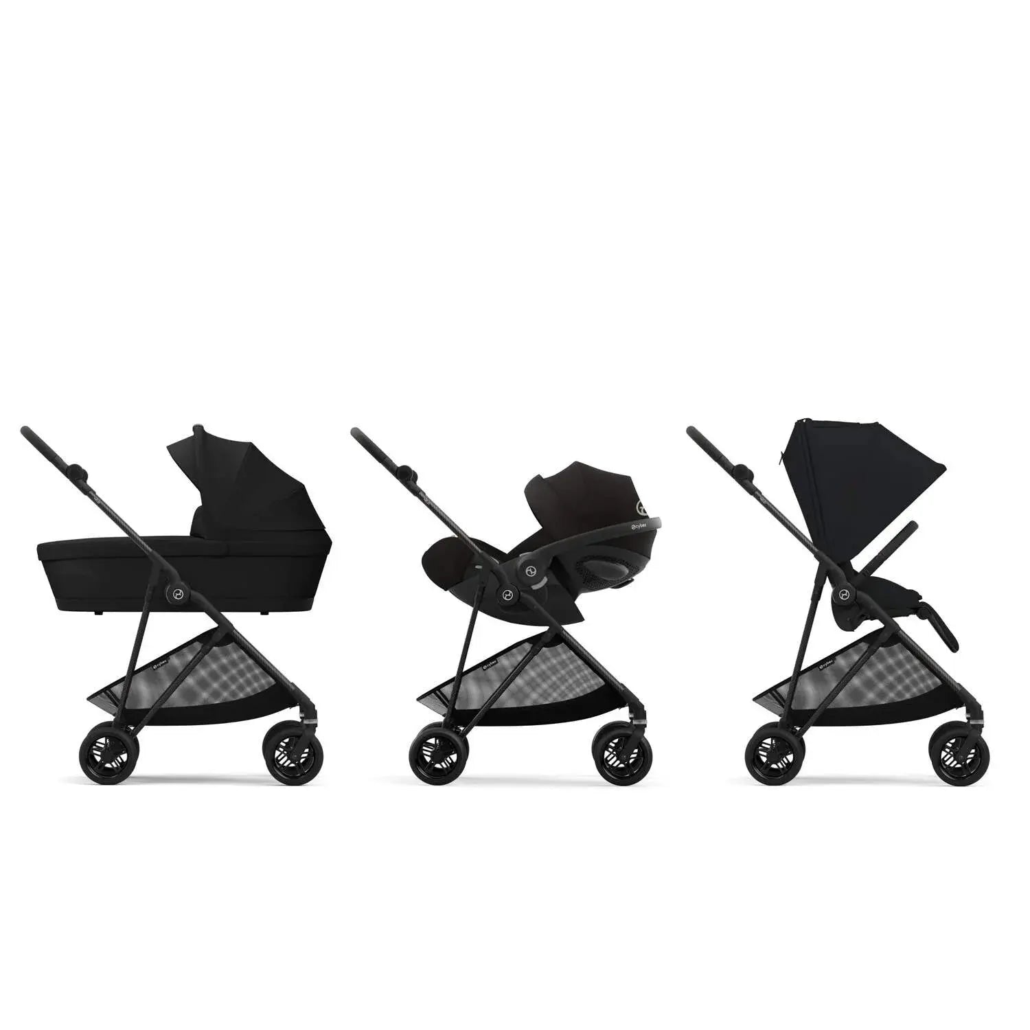 Cybex Melio Carbon - Moon Black - Stroller Baby Luxurious